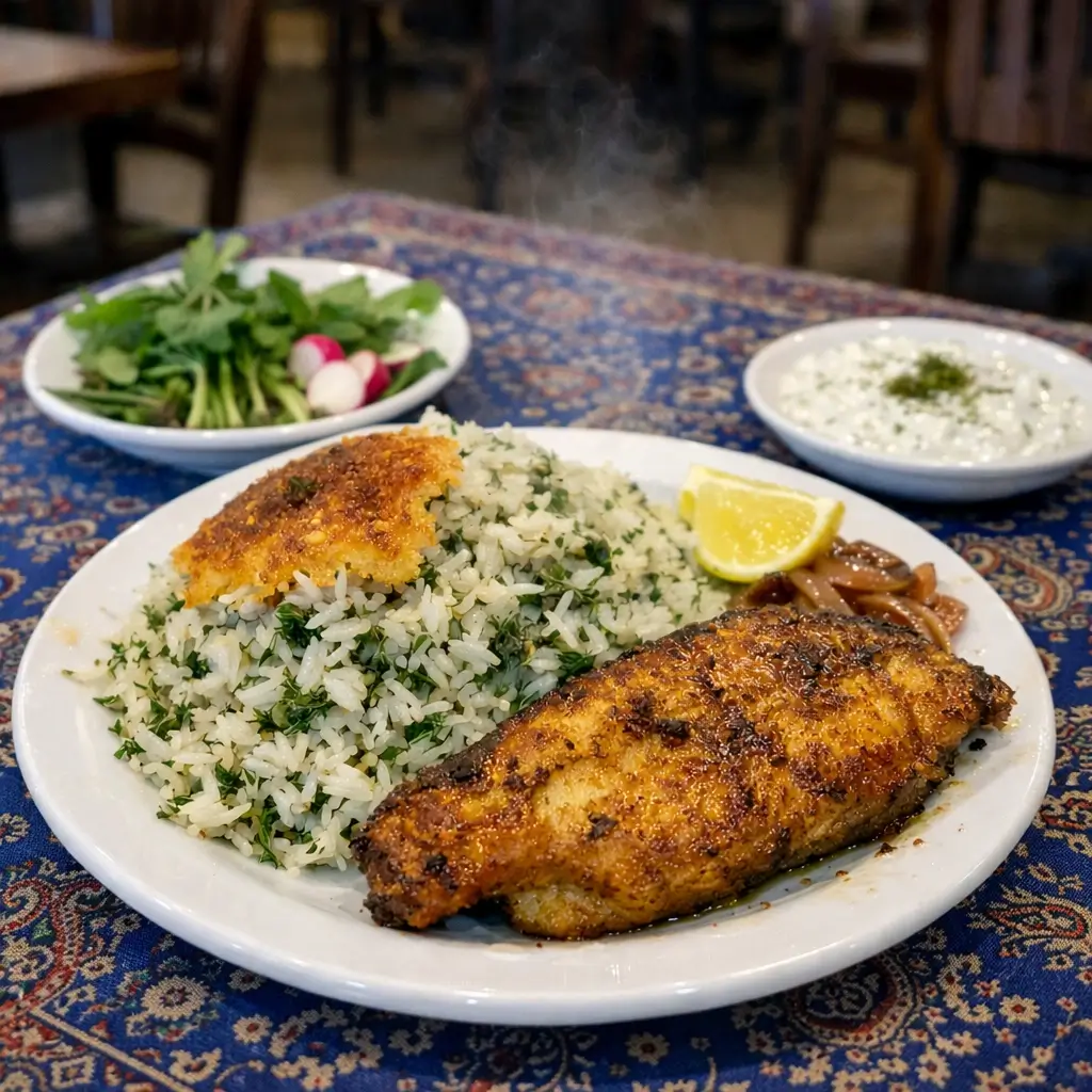 Sabzi Polo ba Mahi